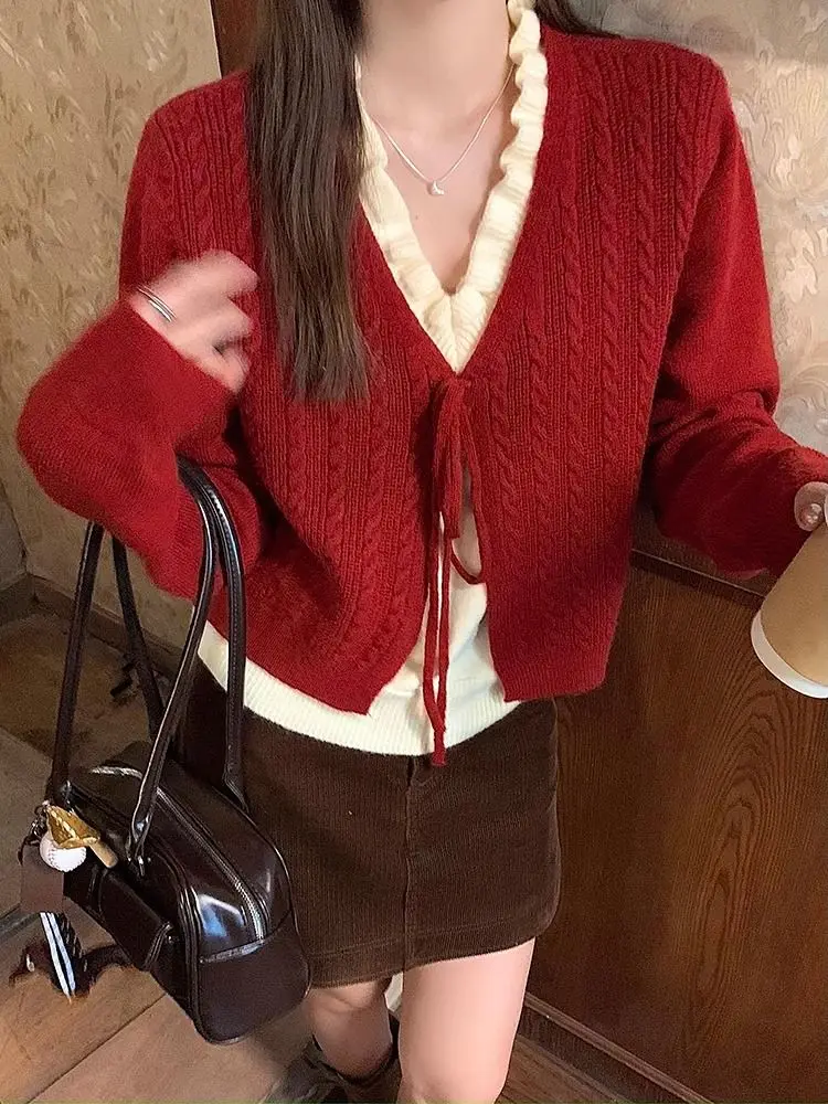 

Sweaters Jumpers Pullovers Womens Pullover Cute Winter Clothes For Woman Loose Mesh Pattern Christmas Holiday Festival Season Bf