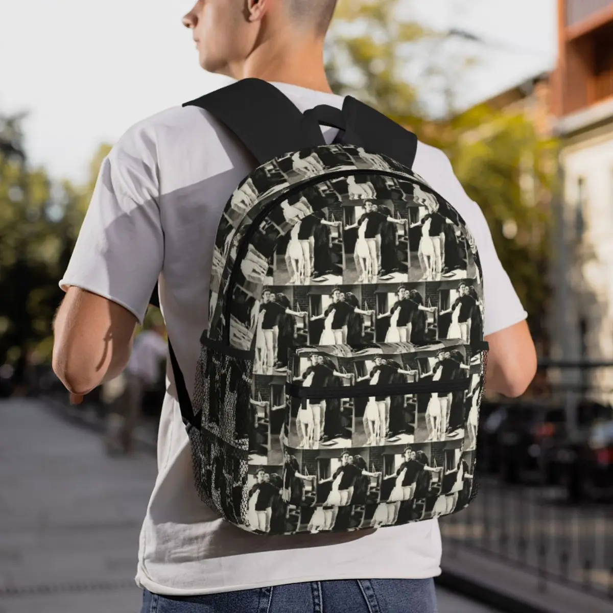 Friends TV Show Joey Tribbiani Chandler Bing Backpack Student BookBag Children School Bag Laptop Shoulder Bags for Boys Girls