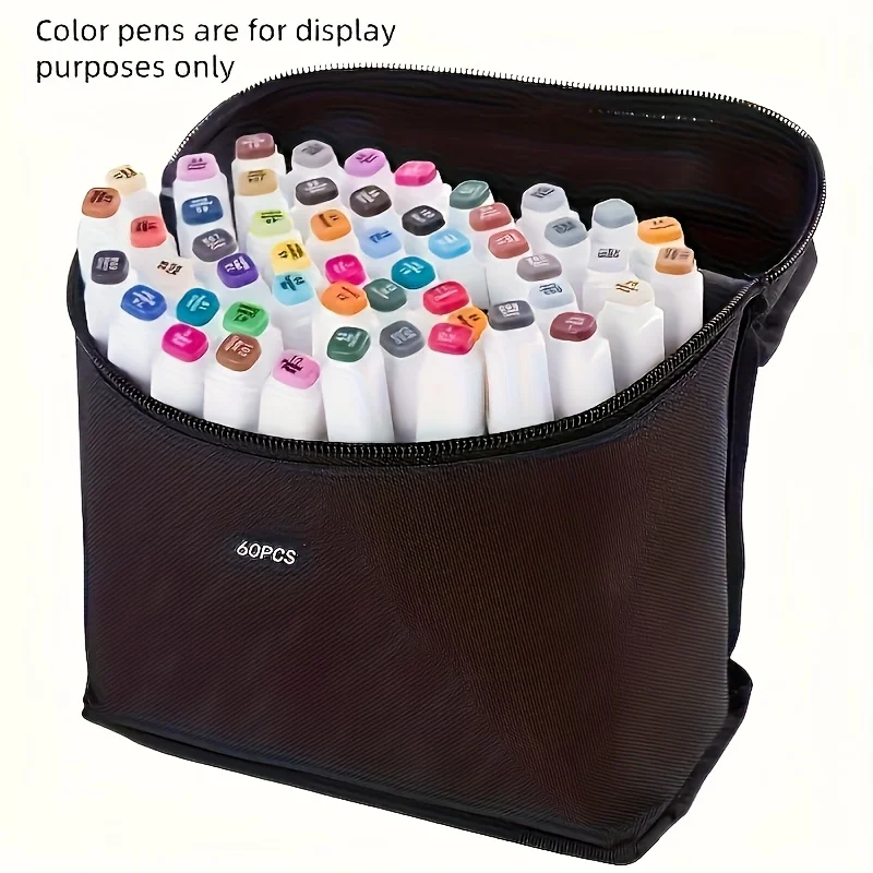 A Large-Capacity Storage Bag A Multifunctional Canvas Pen Holder, and A Portable Folding Pencil Case, Excluding Marker Pen
