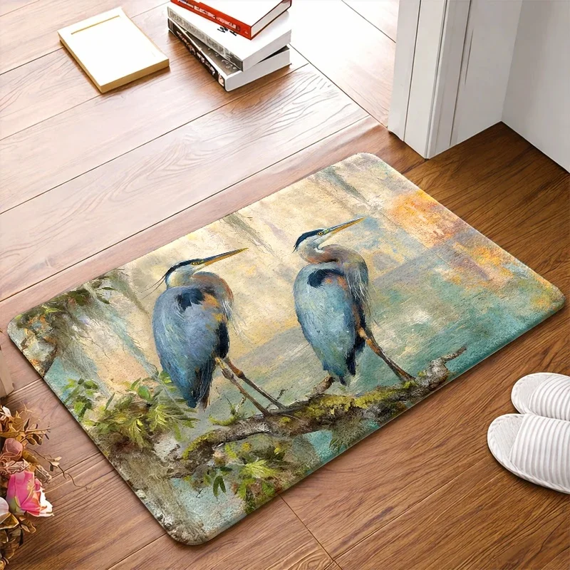 Hawaiian Surfboard Doormat Tropical Beach Summer Print Non Slip Entry Rug For Entryway Hallway And Coastal Home Decor