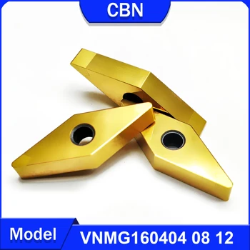 VNMG160404 VNMG160408 VNMG160412 CBN gold coated turning tool for high hardness steel materials with increased efficiency VNMG