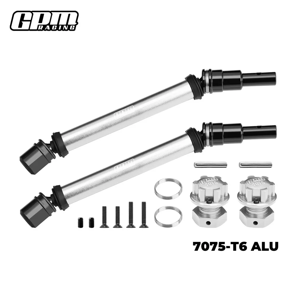 GPM 4140 Steel CVD Drive Shaft&Wheel Hex Nut Set For ARRMA 1/10 Kraton 4S Outcast 4S AR310887