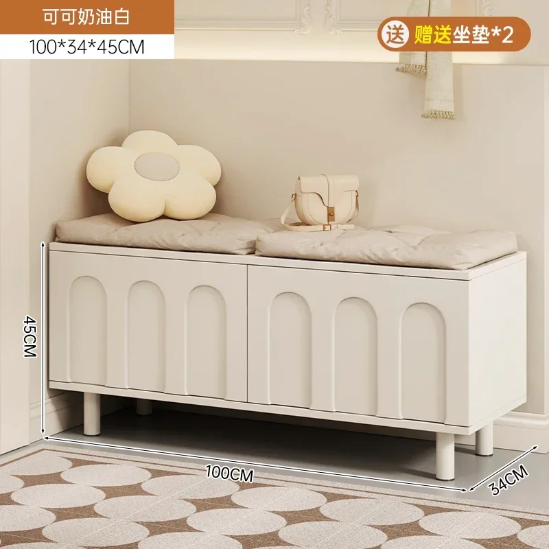 Modern Shoe Stool Household Entrance Shoe Cabinet Seat Stool Integrated Small Apartment Internet Bench Enter The Door Shoe Stool