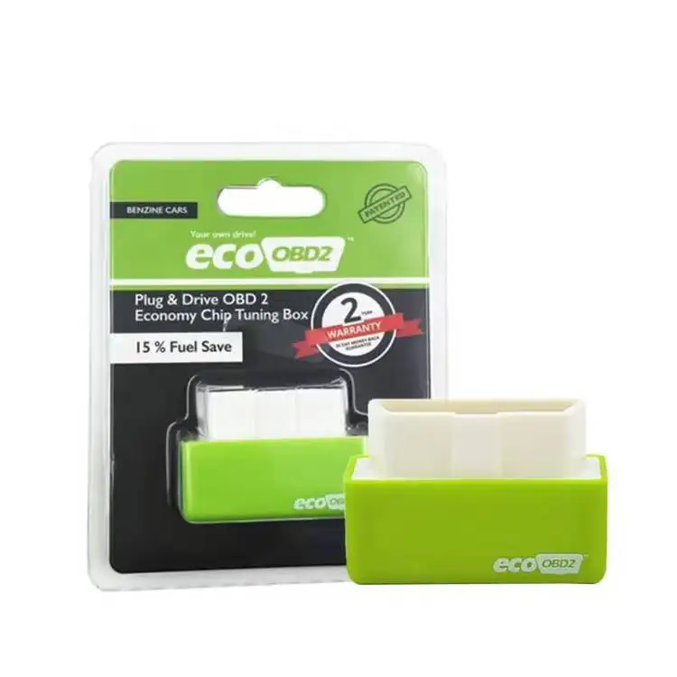 Ahorro de combustible Super Nitro ECO OBD2: amplificador de potencia con enchufe y accionamiento para automóviles/camiones, chip de ahorro de energía de 4 colores