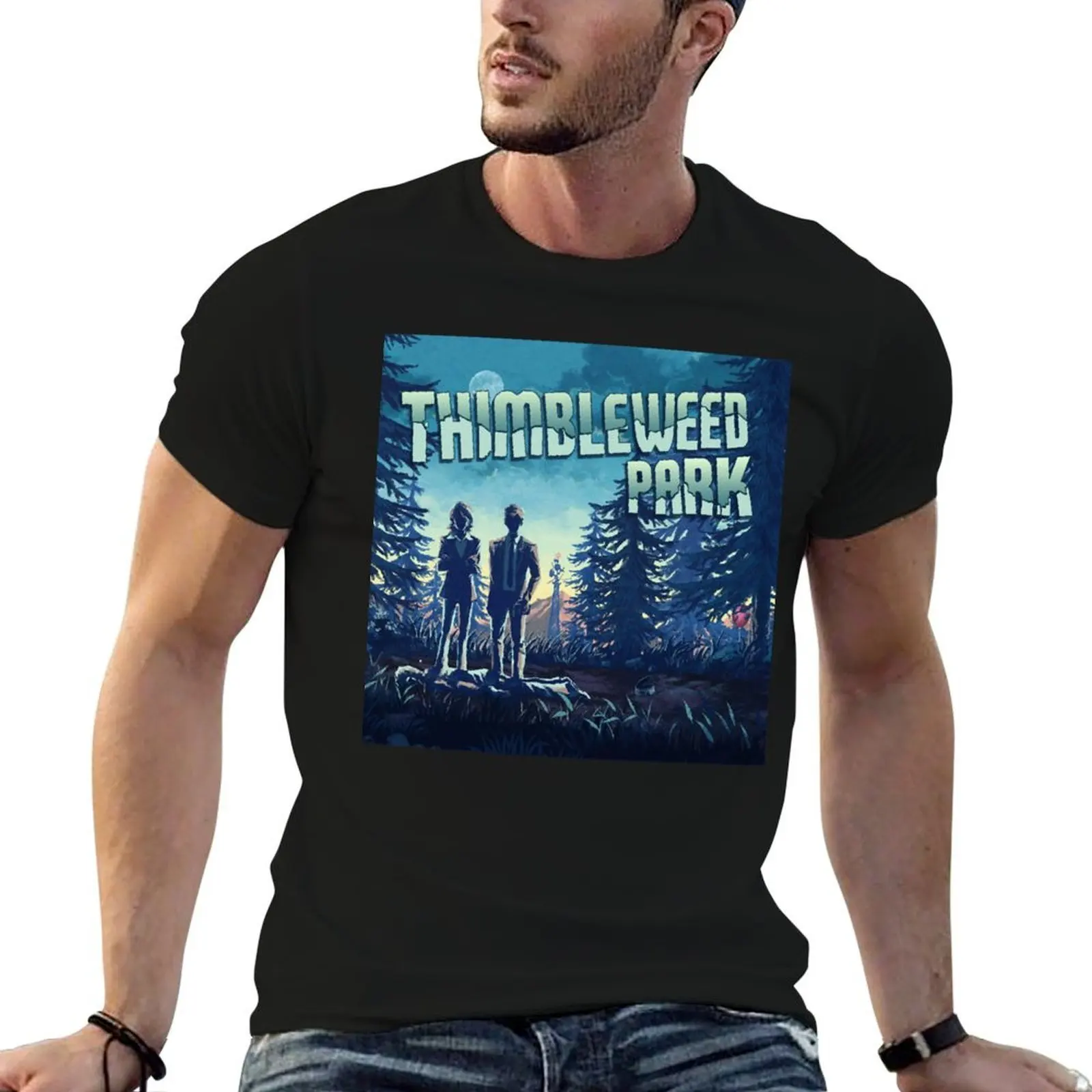 

Thimbleweed park T-Shirt t shirts for man graphic funny t shirt custom print T-Shirt