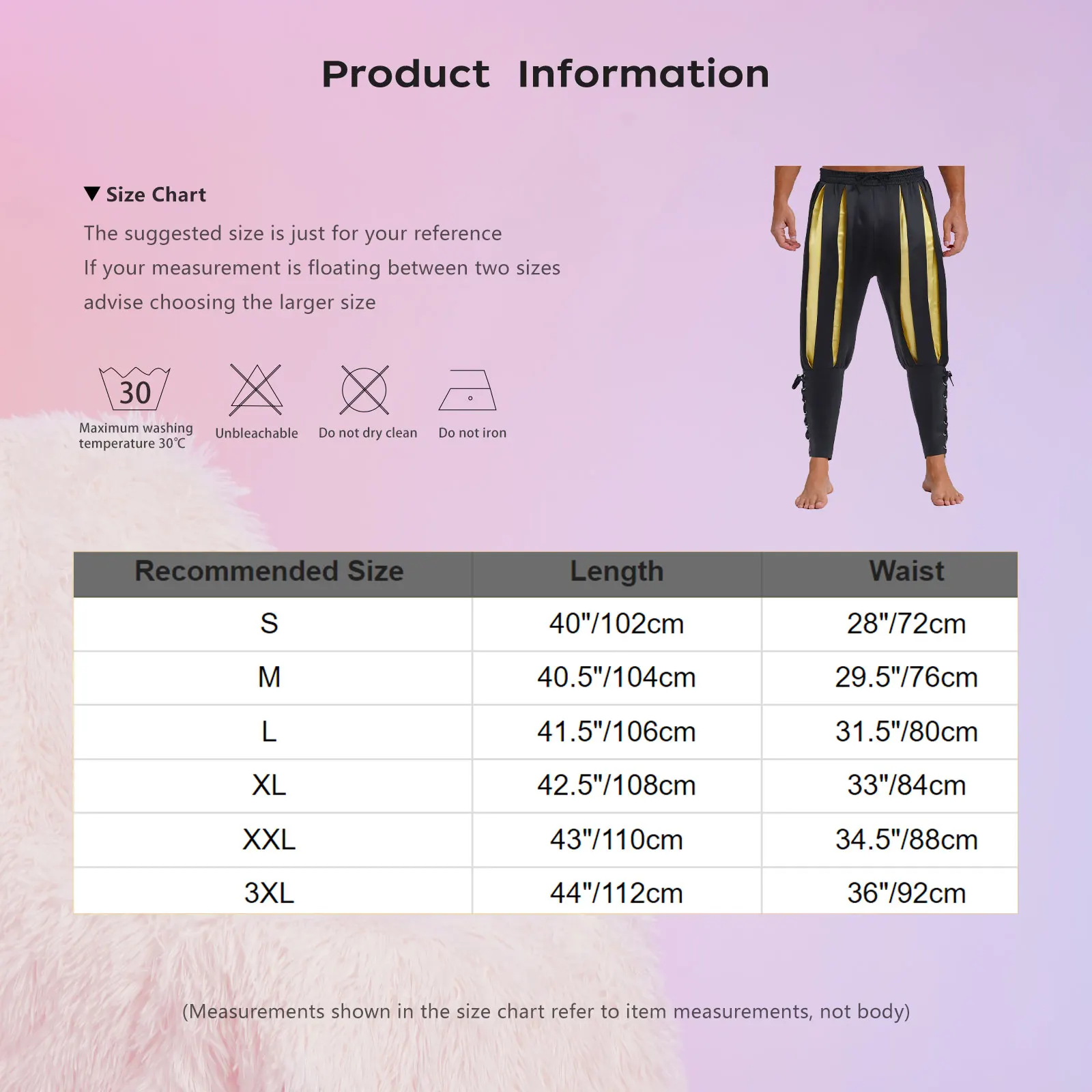 Festival masculino viking navegador pirata harem calças painéis cintura elástica tornozelo com faixas calças renascentistas halloween cosplay calças