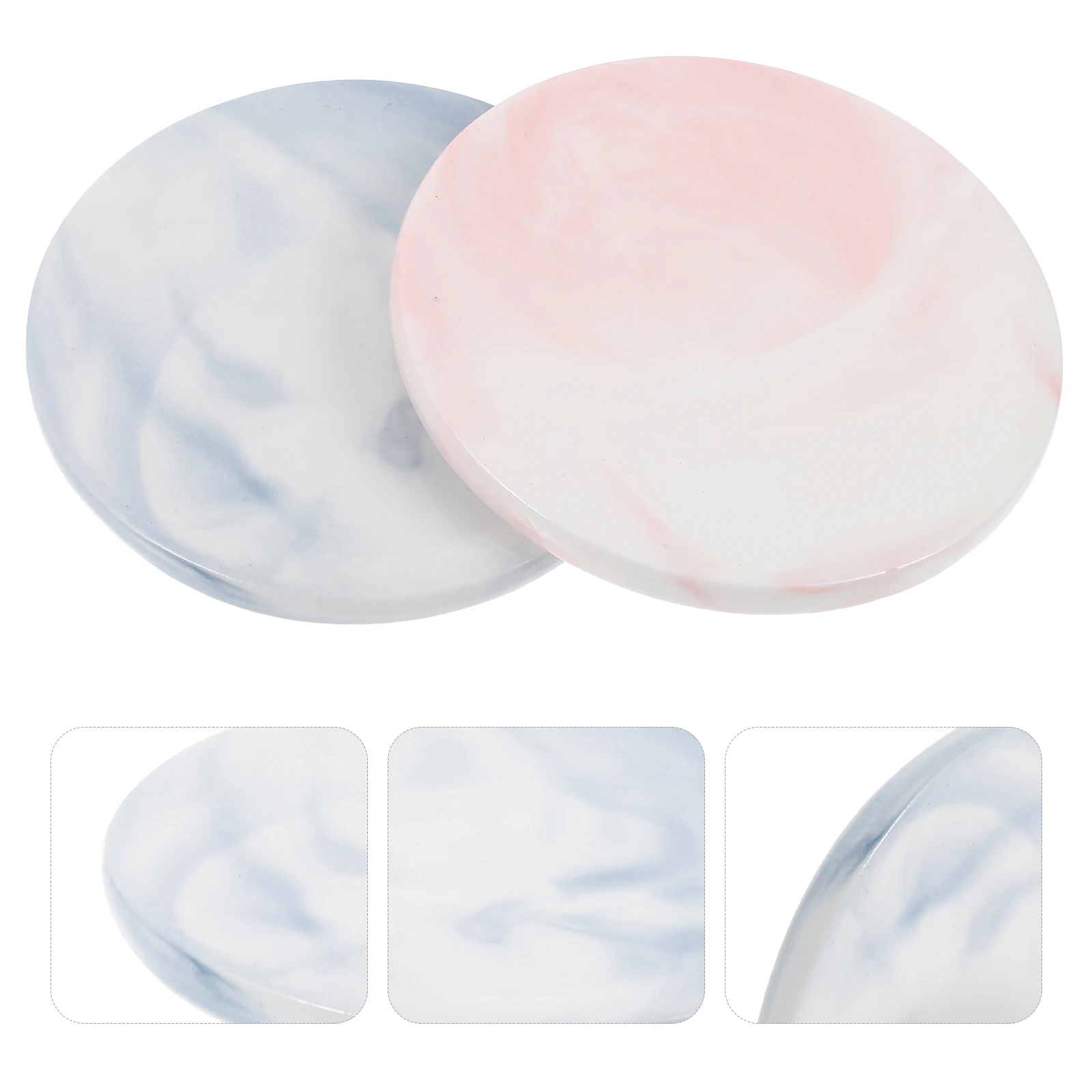 

2 Pcs Wax Seal Backing Plate Stamp Pad Sealing Cover Resin Coasters and Cap Work