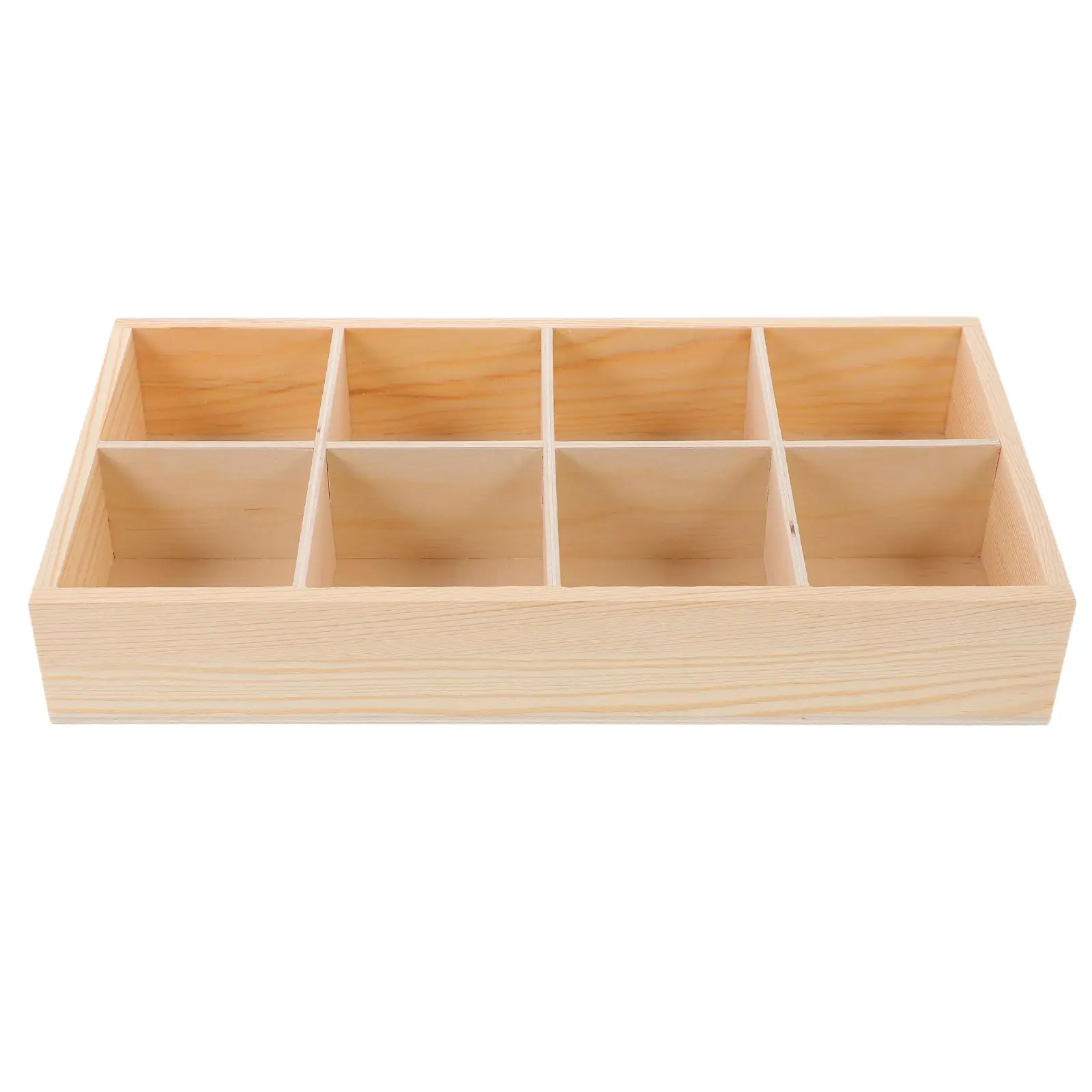 

12 Grid Storage Box Desk Organizer Plant Wood Tray Planter Holder Flower Pot Base Drip Saucer Wooden Pallets Home Decor