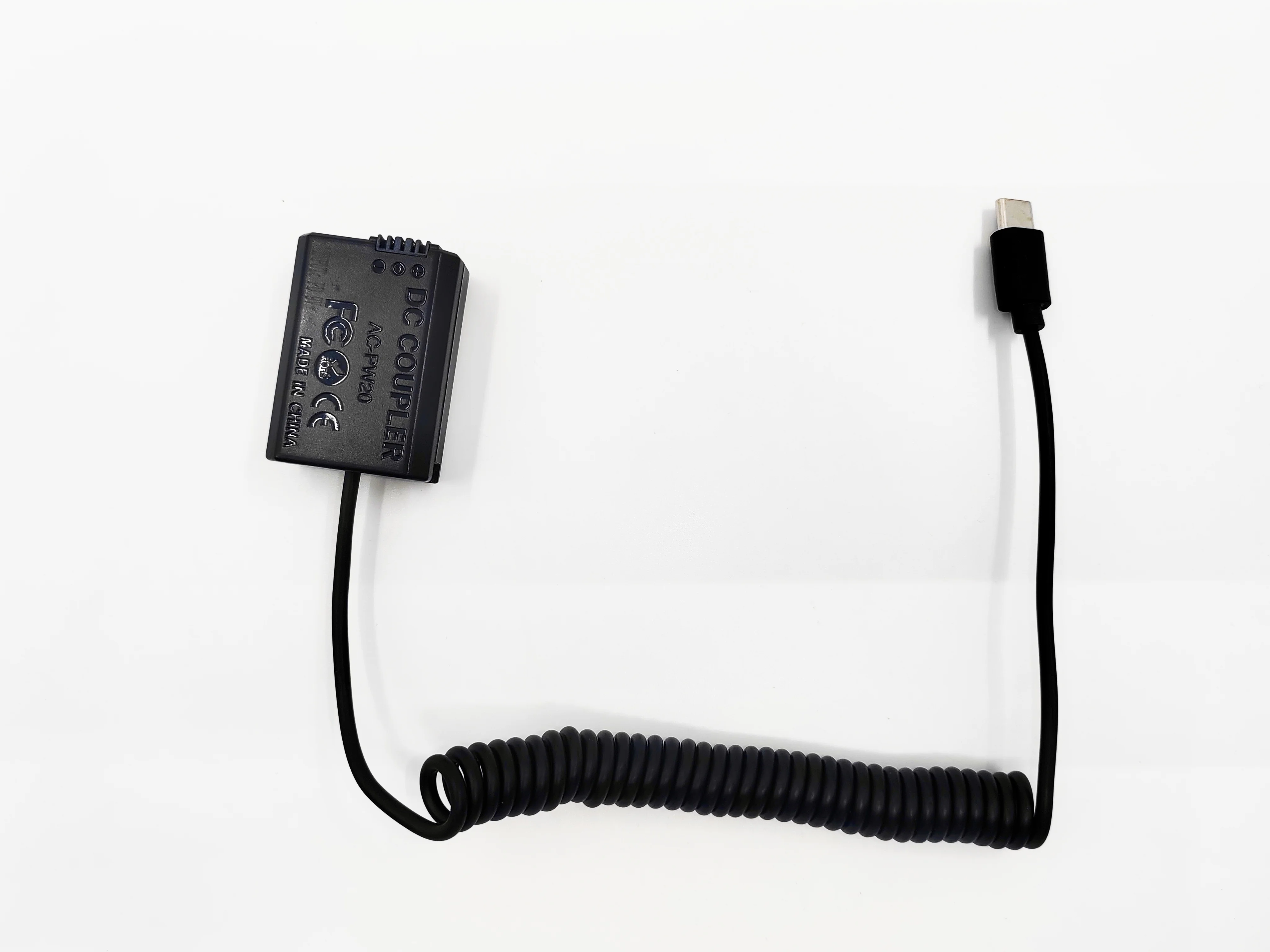 NP-FW50 Dummy Battery USB TYPE C to AC-PW20 DC Coupler for Sony A6000 A6300 A6400 A6500 ZV-E10 A7M2 A7S2 A7RII Camera