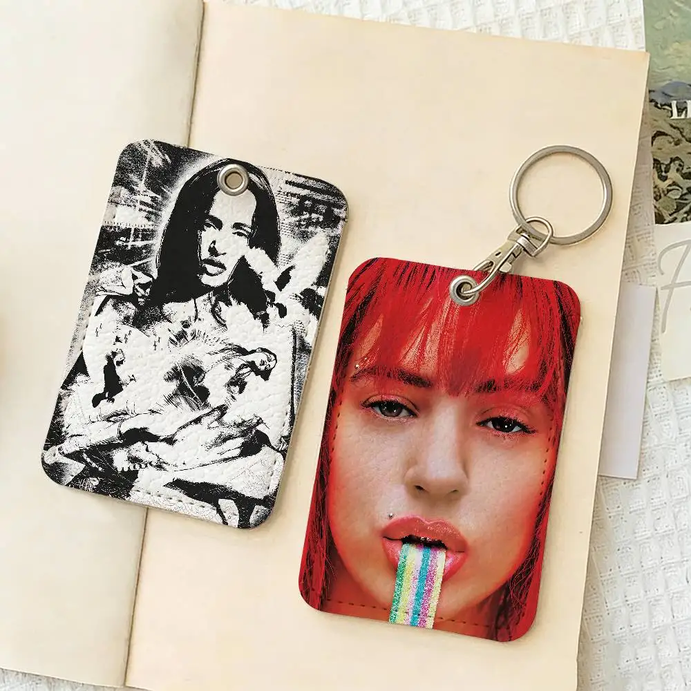 Singer Pop Music R-Rosalia Personalised Holder Suitable for Bank card,Subway, Bus Card Wallet Card Case Badge Holder Keychain