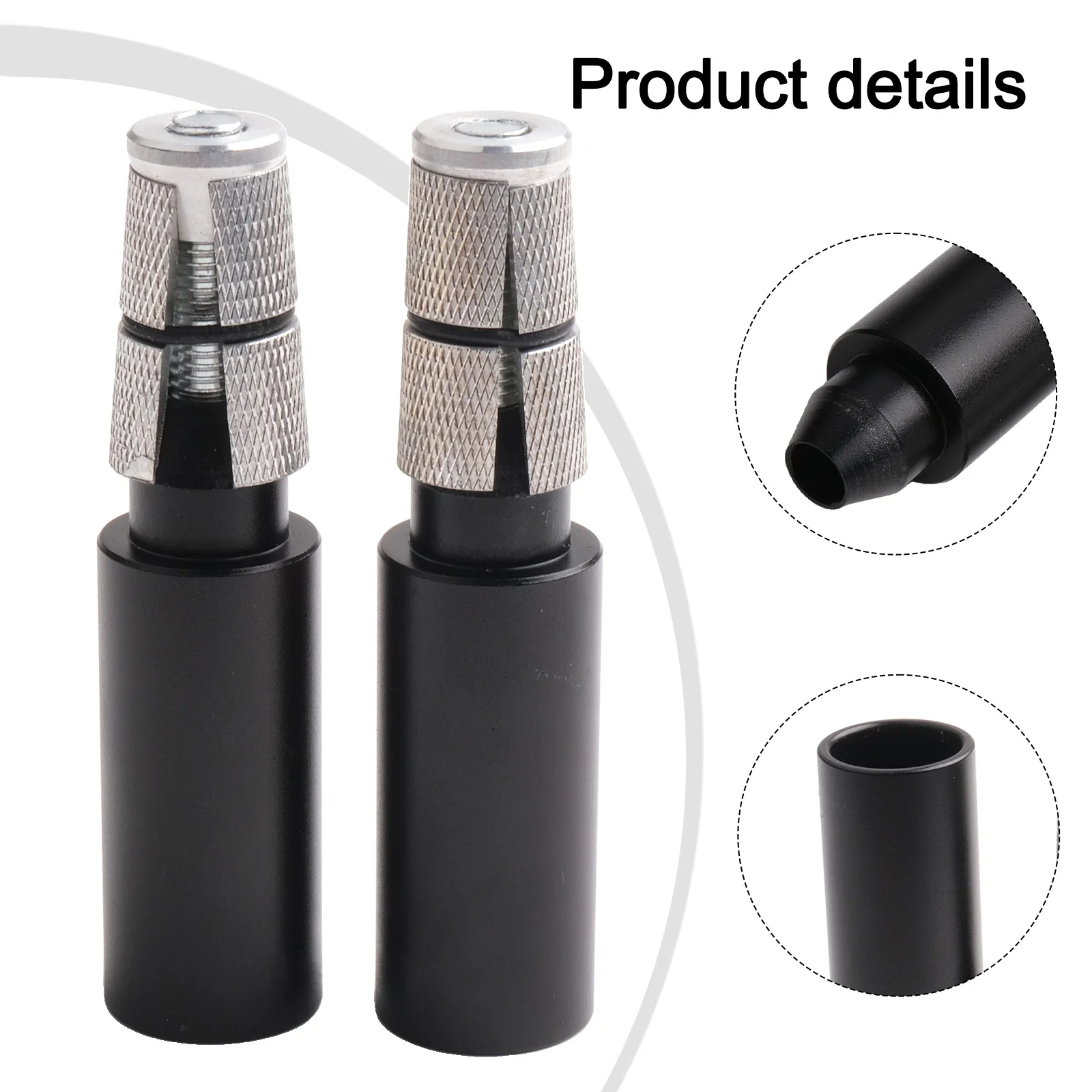2PCS Mountain Bike Handlebar Bar End Extender Bike Extender Bicycle Fork Stem 15-20mm Adapter Aluminum Alloy Extension Accessory