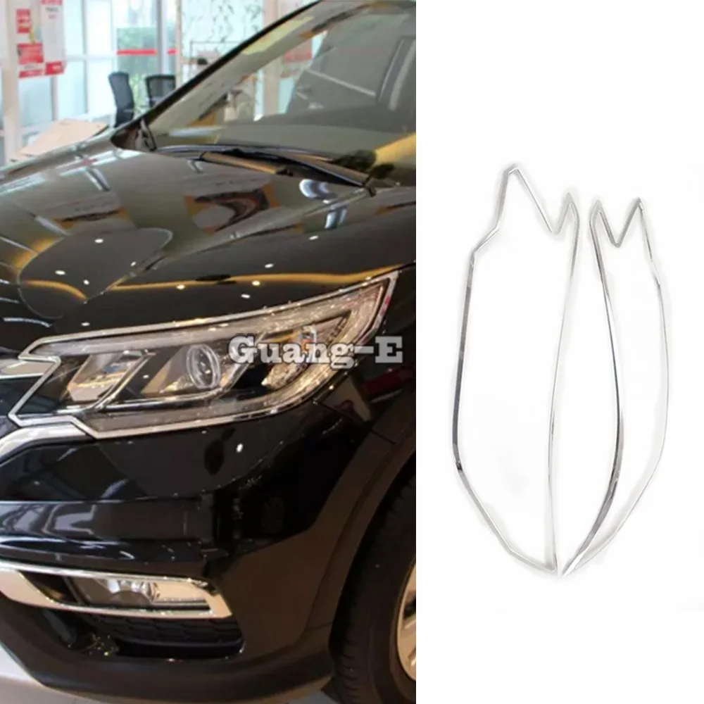 

Передсветильник фара автомобиля, передняя фара, капот, молдинг, рамка, палка, ABS, хромированная крышка, отделка, 2 шт. для Honda CRV CR-V 2012 2013 2014 2015 2016