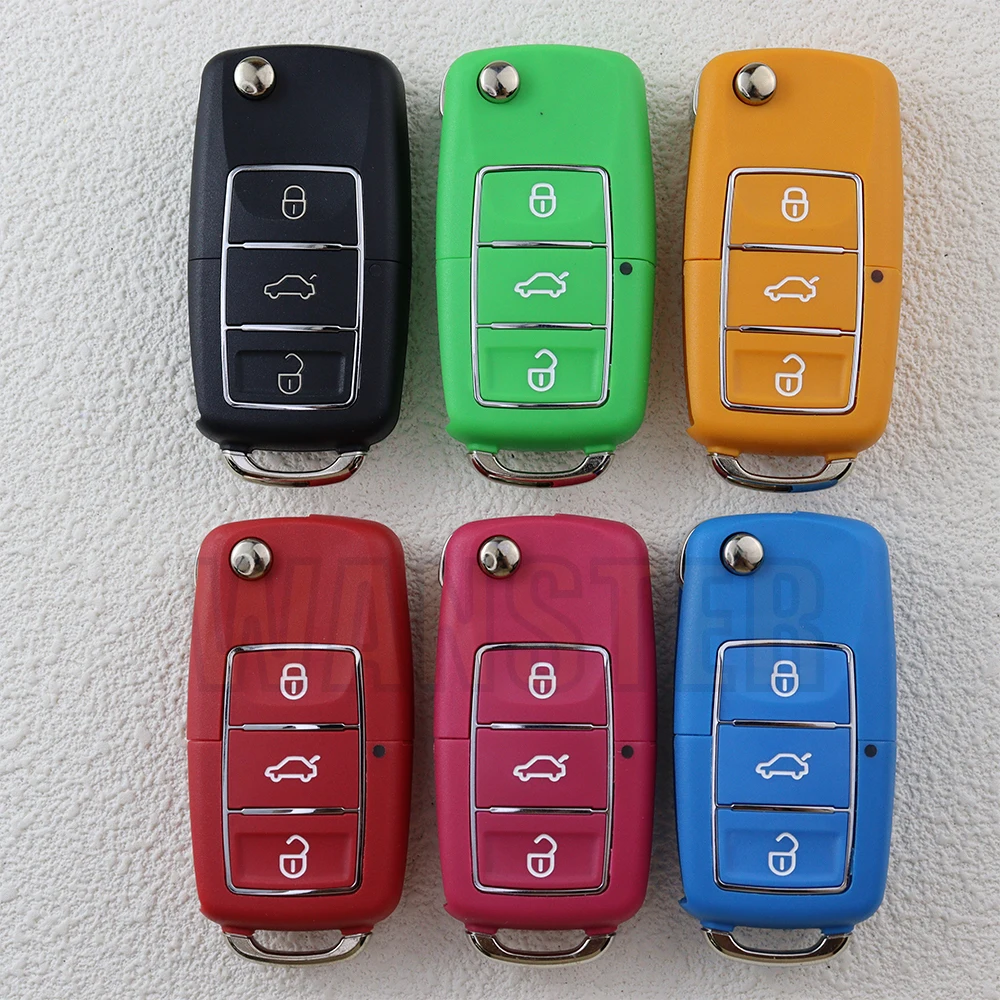 3 Buttons Car Key Fob Case Shell Housing for Volkswagen/VW Passat B5 B6 Tiguan Golf MK4 Seat Skoda EOS Scirocco Polo