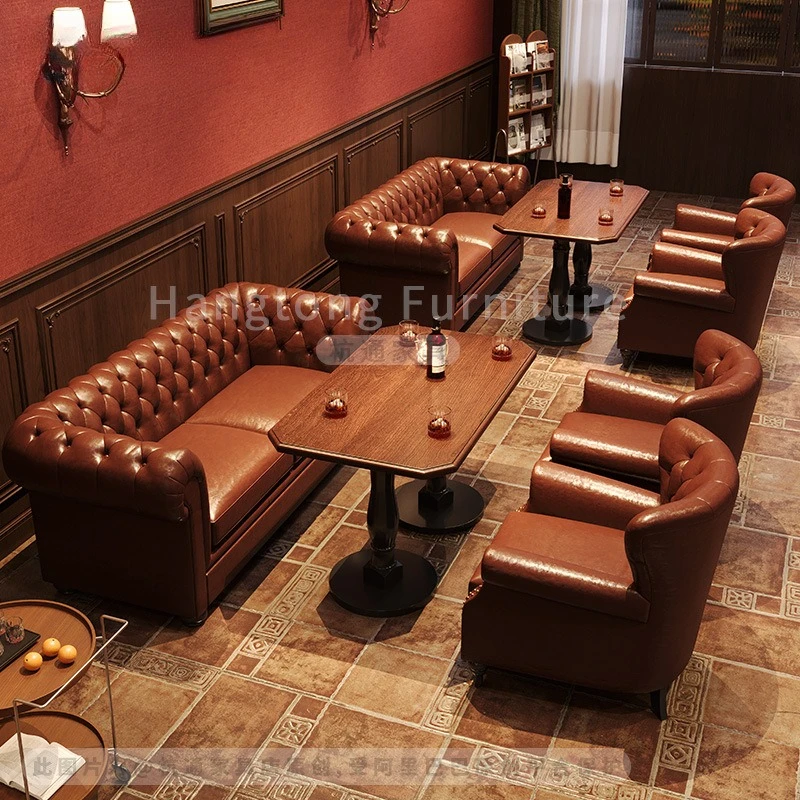 Bar  and Chair Clear Bar Pub KTV Sofa Coffee Table  and Chair Music Dining Bar Western Restaurant Dining Table