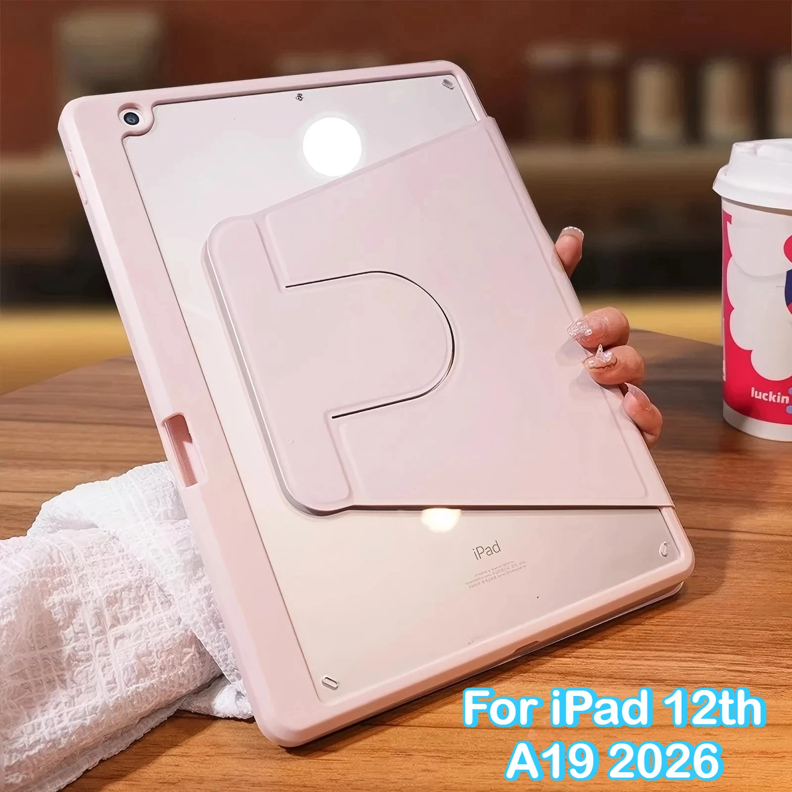 

360°Rotation Cover for IPad Air 8 11 M4 12th A16 11th 10.2 7th 8th 9th 10th Generation Pro 12.9" 13" 4 5 10.9 9.7 Mini 6 7 Funda