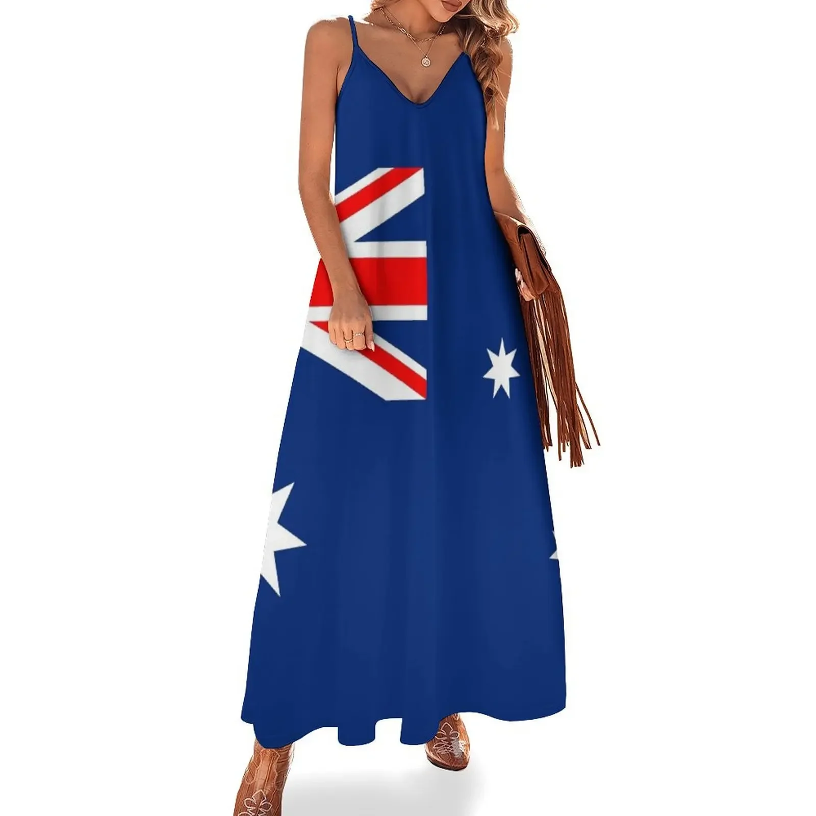 Australische Vlag Mouwloze Jurk Prom Dress Cocktail Van Jurken Zomer Vrouw Jurk 2024 Luxe Vrouwen Feest Avond Prom