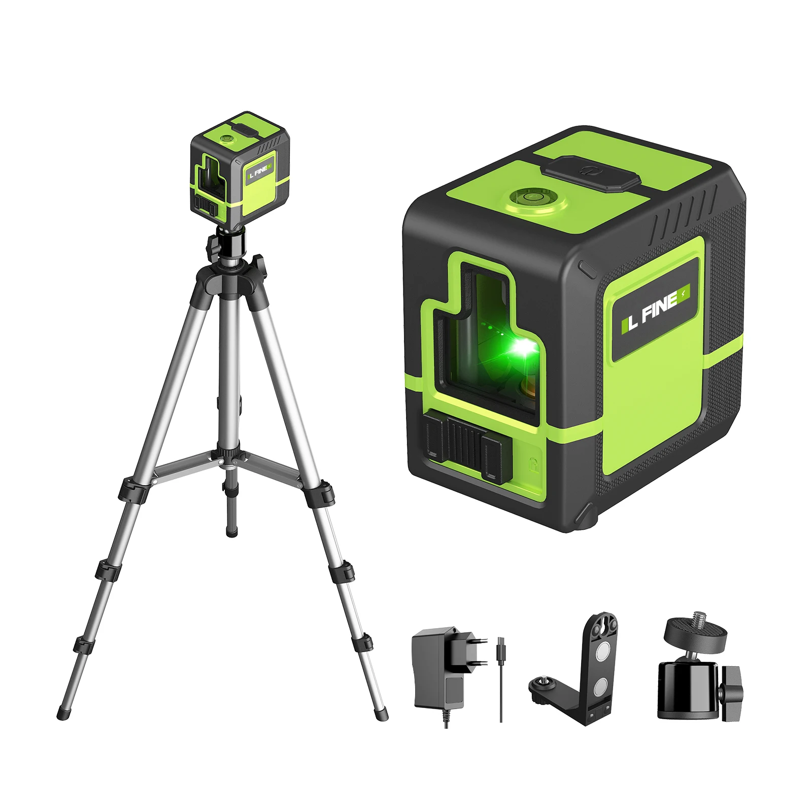 Lfine Professional Laser Level 2 Lines with Tripod Level Laser Horizontal Vertical Nivel Laser Automatic 360° Self-Leveling Tool