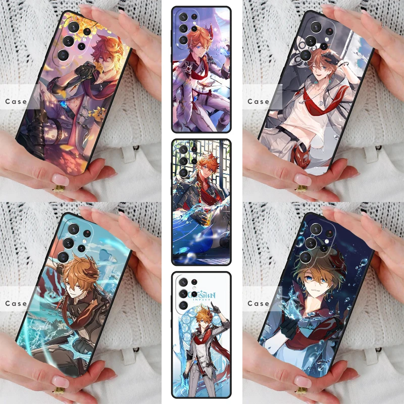 Tartaglia Genshin Impact TPU Phone Case for Samsung Galaxy S26 S25 S24 S23 S22 S21 S20 Note10 Plus FE Ultra Cover