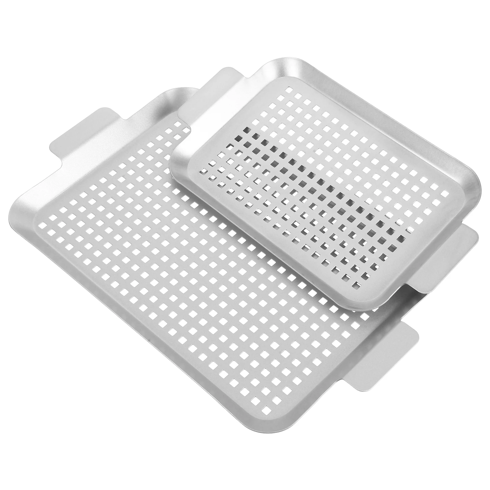 

Outdoor Frying Pan Grilling Accessories Bbq Tray Shrimp Kitchen Utensils Iron Perforated Design Versatile Use Camping Indoor