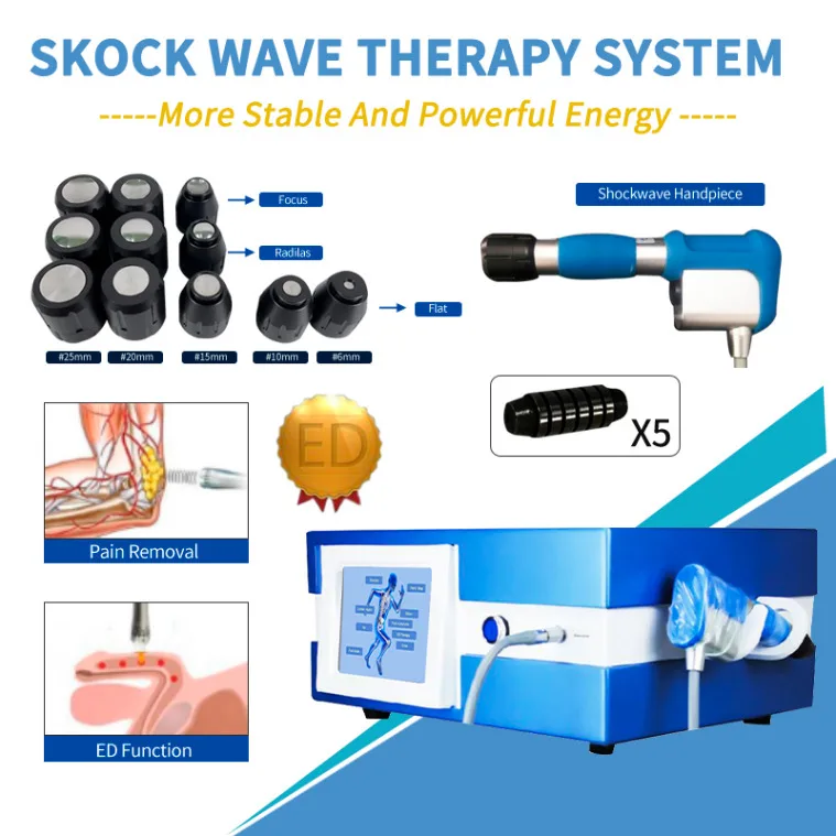 

Physical Pain Therapy System 8 Bar Unlimited Shots Acoustic Shockwave Extracorporeal Shockwave Machine For Pain Relief Reliever