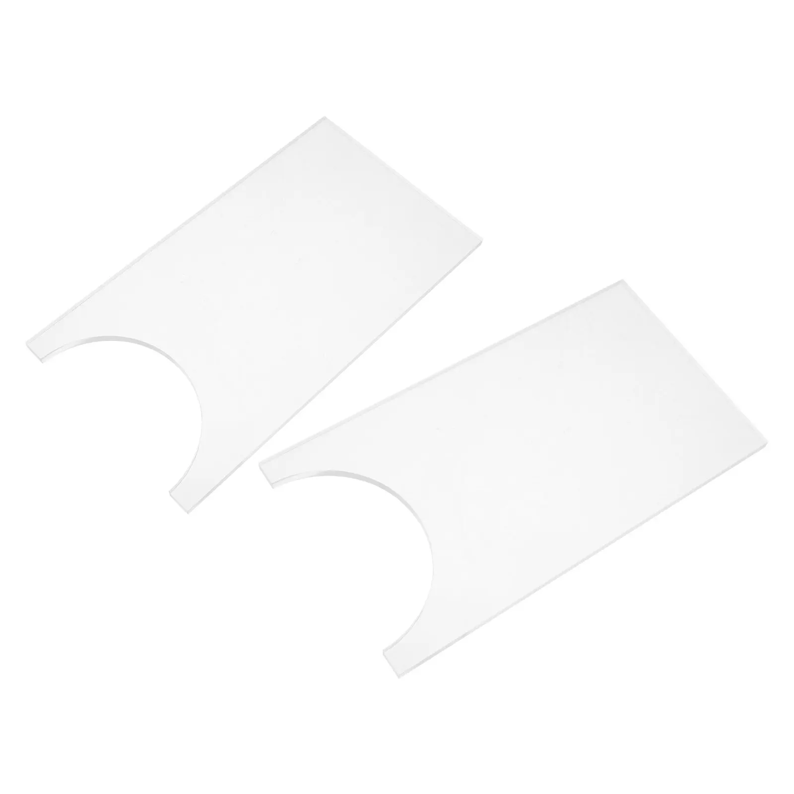 2Pcs Transparent Acrylic Sofa Blocker Clear Under Couch Stopper for Wall Protection Gap Filler Furniture Bed Sectional Cabinet