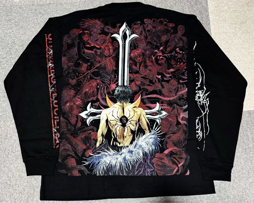 Hunter X Hunter Chrollo Lucilfer Y2K Aesthetics Grafik-Sweatshirt mit Rundhalsausschnitt für Männer und Frauen, Vintage Y2K Streetwear Pullover – Detail 5