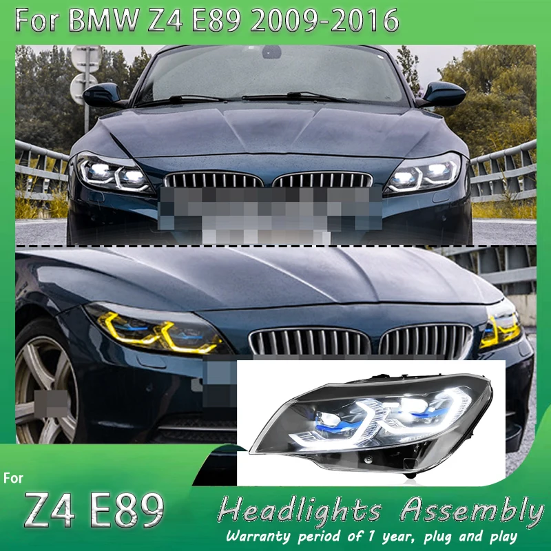 Head Lamp for BMW Z4 E89 LED Headlight 2009-2016 Headlights white Yellow DRL Turn Signal High Beam Angel Eye Projector Lens