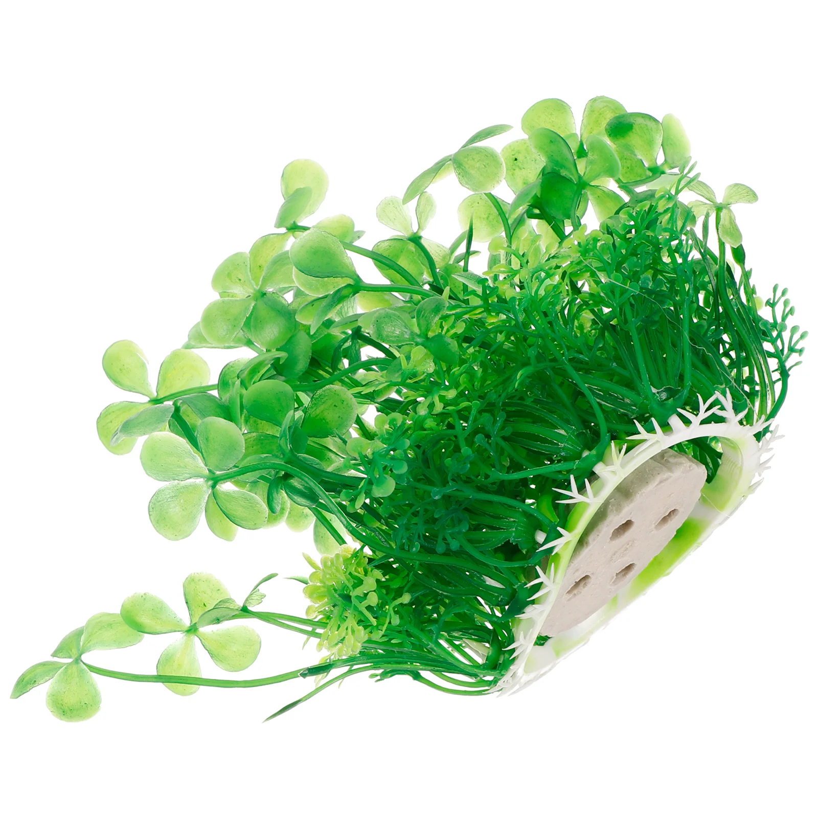 Fish Tank Decoration Small Aquarium Decorations Artificial Plants Aquatic Four Leaf Plastic