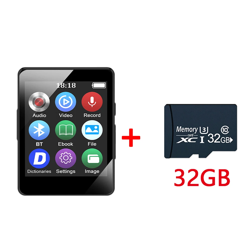 occkic 2026 Neuer MP3-Player Clip Mini Walkman Tragbarer Sport-Musikplayer für Studenten MP4-Player mit Lautsprecher/E-Book/Recorder Mp3-Player 5