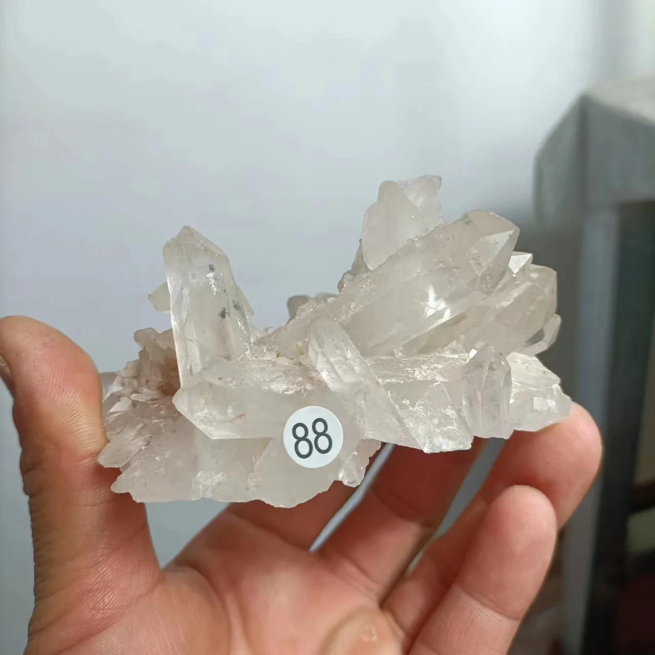 Natural Quartz Crystal White Mineral Specimen, Reiki Cluster Group, Home Decoration, Fashion Gift and Treatment