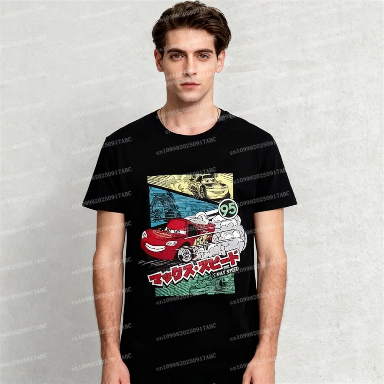 

Men T-shirt Y2K Lightning McQueen Adult Clothes Cars Man Anime Casual T-shirt Women Cotton Oversized Y2k Kid Short Sleeve