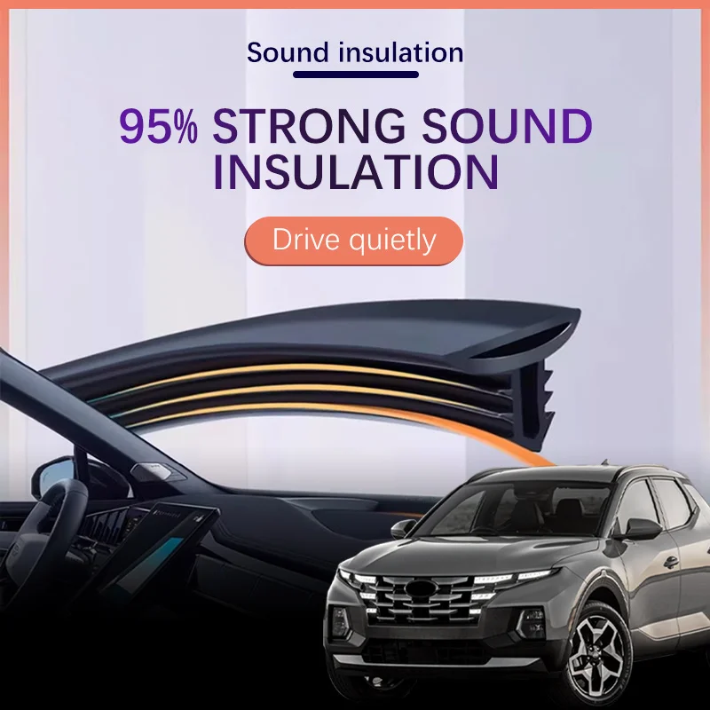 Car Dashboard Sealing Strip Interior Auto Noise Sound Insulation Rubber Trim Weatherstrip For Hyundai Santa Fe Tucson