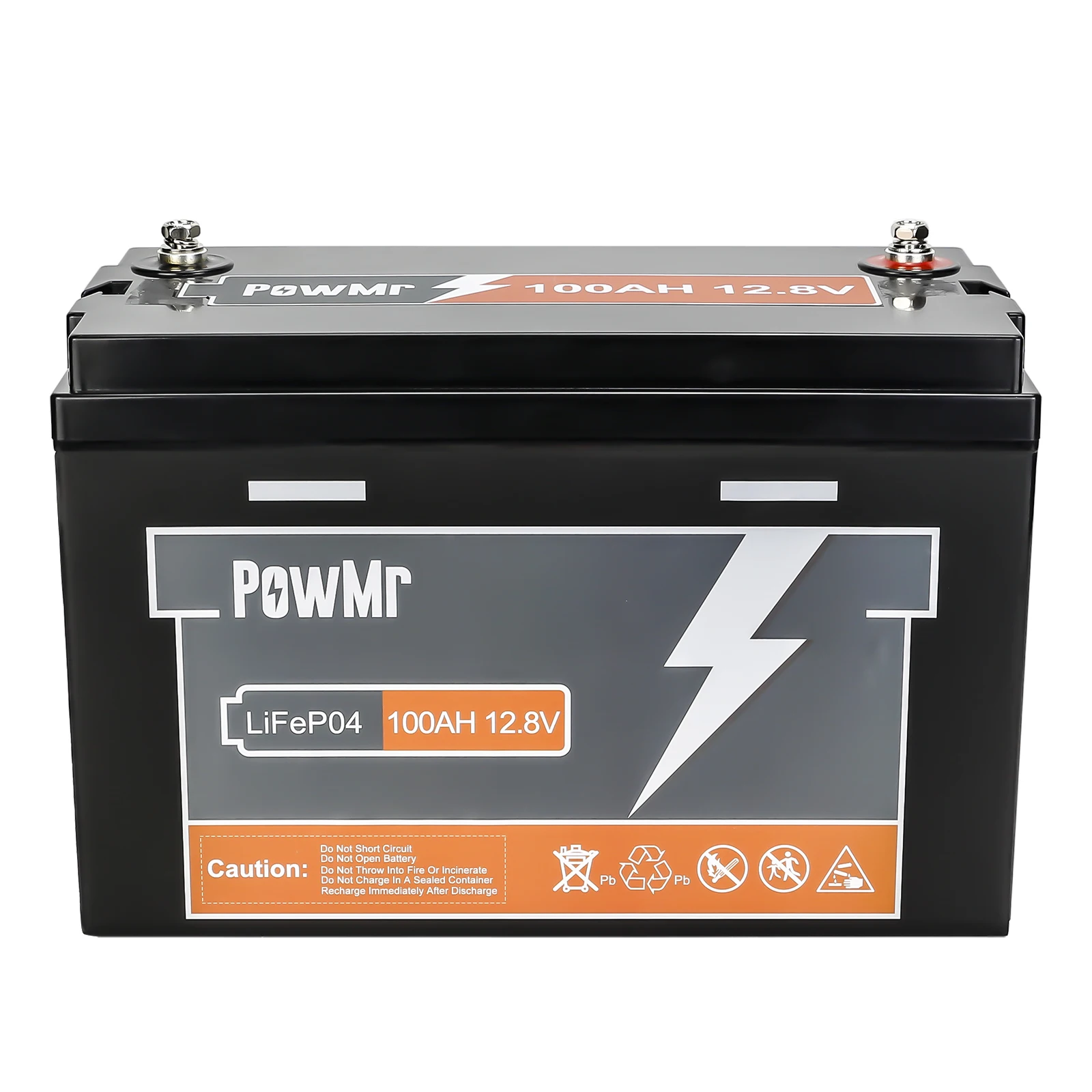 Bestseller PowMr 12,8V 100Ah Lithium-Eisenphosphat Batterie mit vollständigem Schutz-BMS, Niedertemperaturheizung, Speicherbatterie für Solaranlagen, Boote und Hochlandstromversorgung