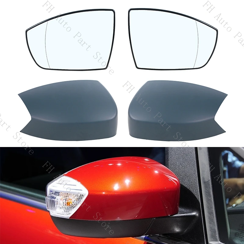 

Car Exterior Side Mirror Cover Cap For Ford S-MAX 2006-2015 C-MAX 2011-2015 KUGA ESCAPE 2008 Rearview Mirror Lens Glass