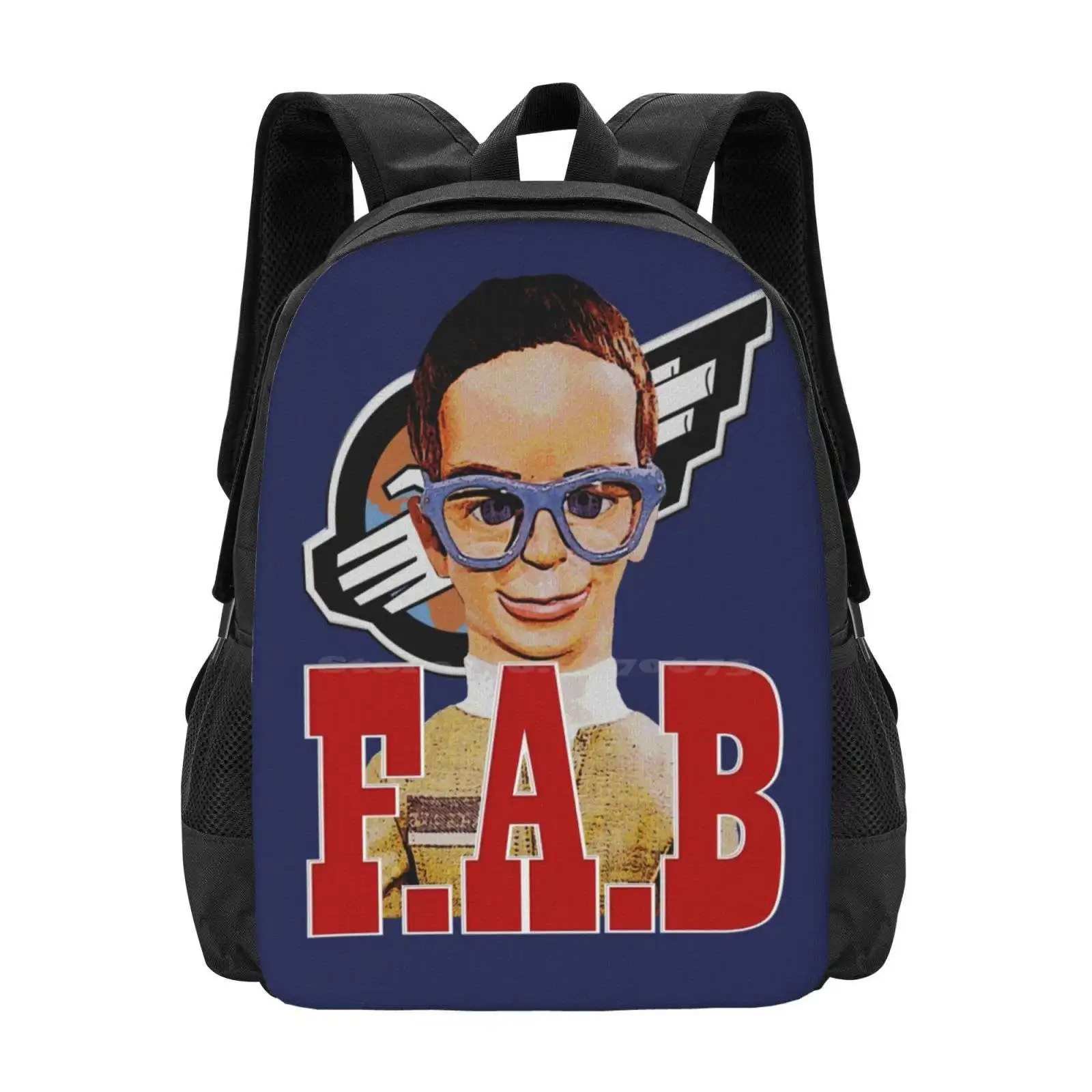 F.A.B Brains Hot Sale Schoolbag Backpack Fashion Bags Are Go Gerry Anderson Sylvia Anderson Brains Stringray Fireball Xl5