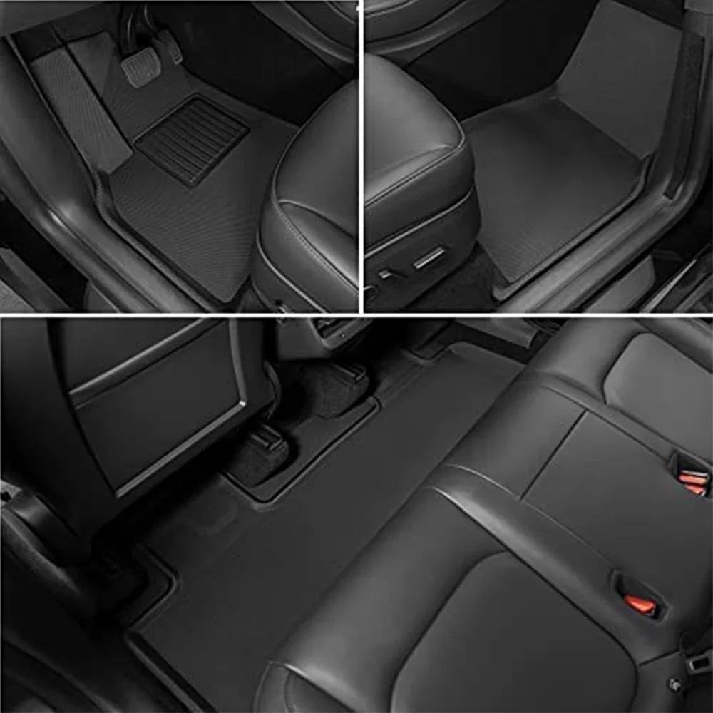 2024 3D Left Right Hand Driving All-Weather Floor Mats Trunk Mat Car Floor Liners For Tesla Model 3 Model Y 2019 - 2024