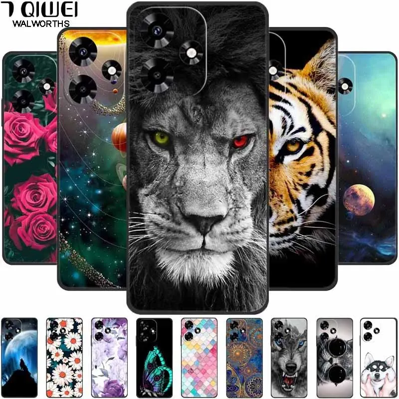 Funda Protectora de Silicona TPU con Diseño de Lobo y León para Infinix Hot 30i X669D, X669C, Hot30i 2023