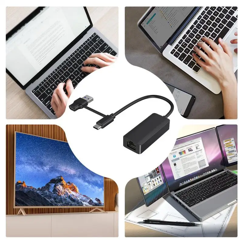 Гигабитный сетевой адаптер для ноутбука USB3.0 Ethernet-адаптер с защитой от драйверов внешний гигабитный веб-кабель конвертер сотовые телефоны