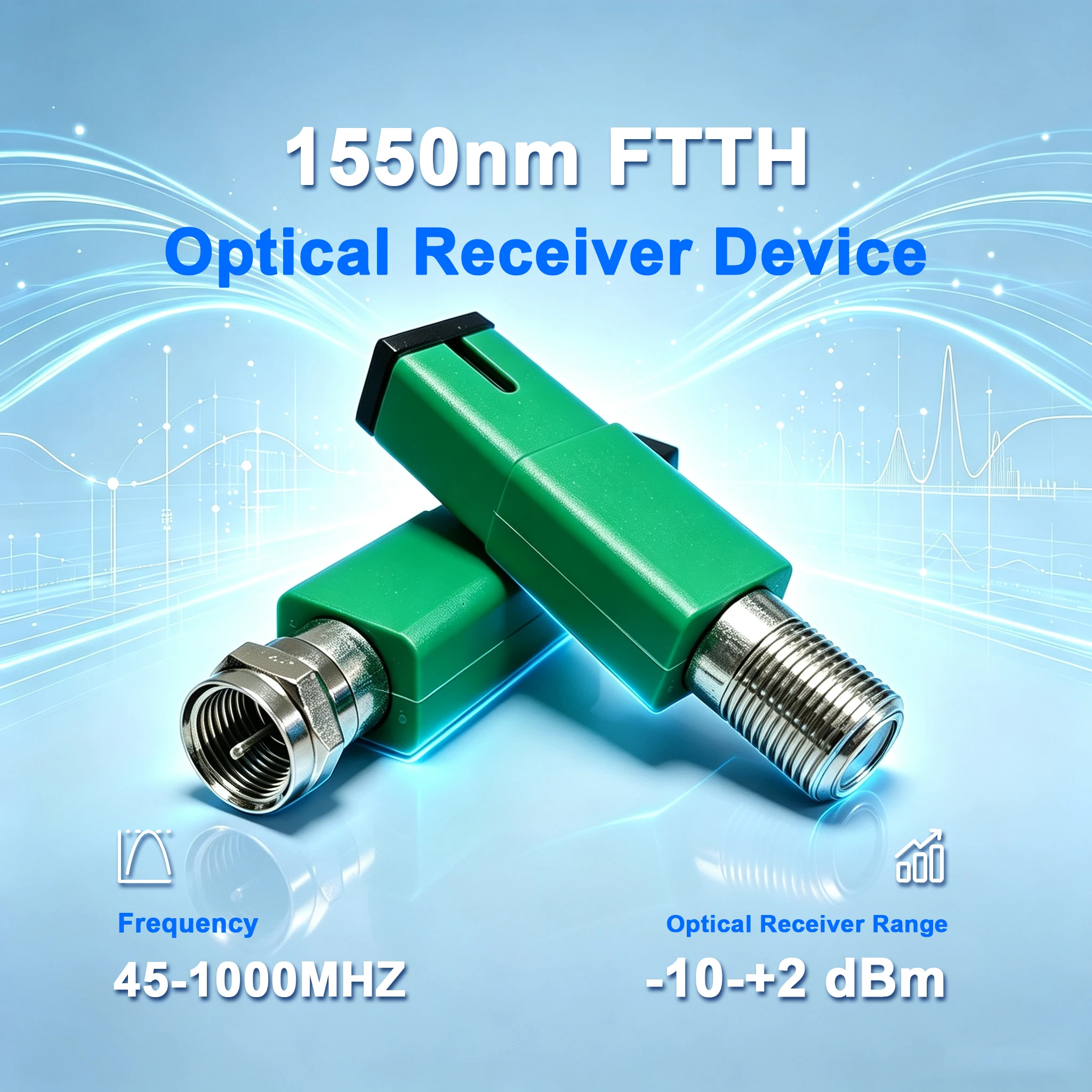Fibre-Optic to RF 1550nm FTTH Passive Optical Receiver Communication Network Optical Receiver Cable TV Optical Transmission
