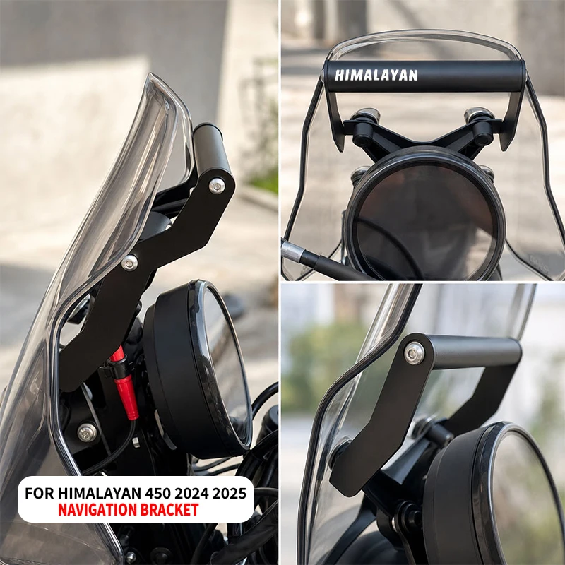 Motorcycle Accessories HIMALAYAN450 Phone Holder Stand GPS Navigation Plate Bracket For Himalayan 450 Himalayan450 2024 2025