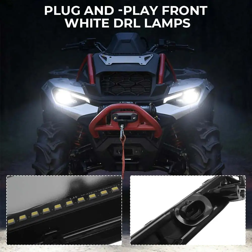 1 Pair LED Daytime Running Light Auxiliary Marker Lamps For Can-Am Outlander 1000R/ Max 1000R 2025-2026 Rpl for #710009356