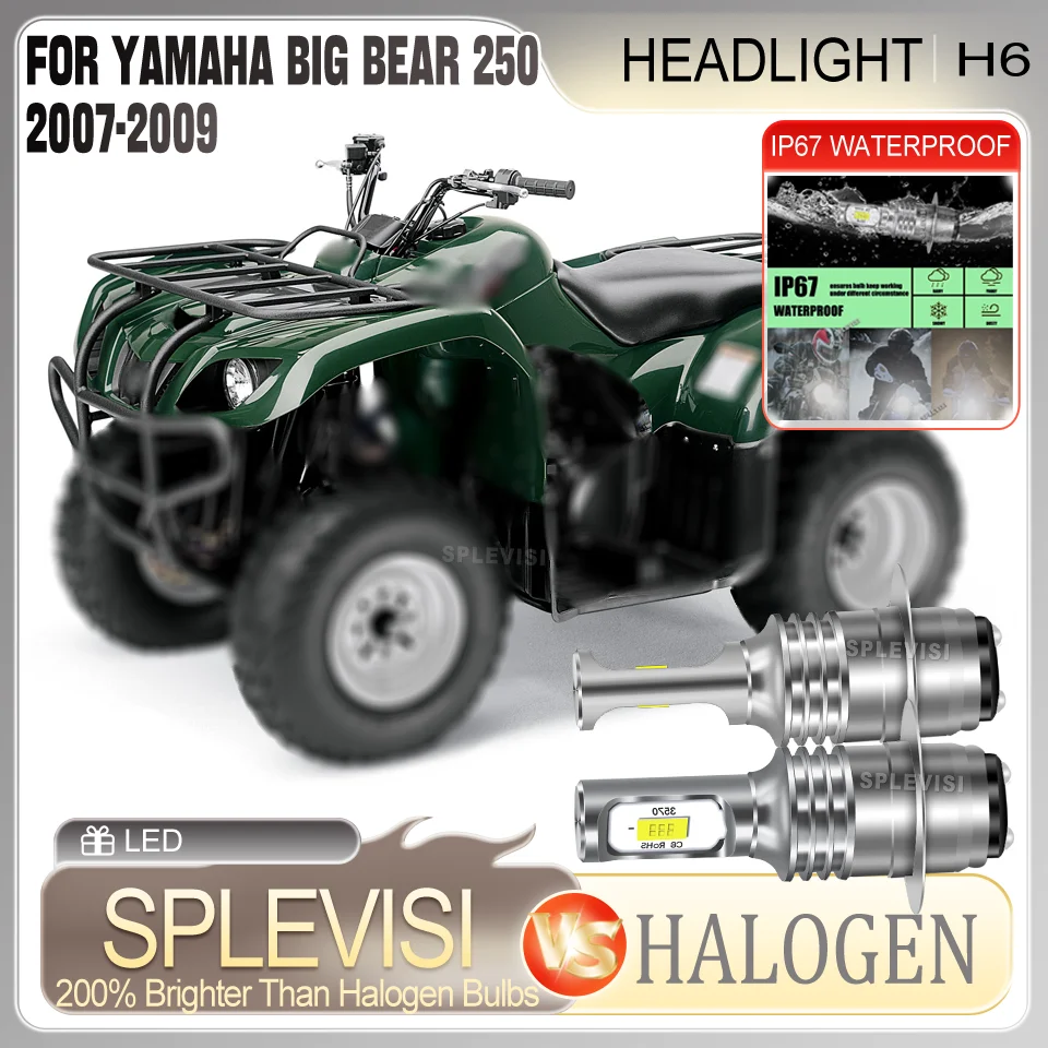 

Better Night Signal Visibility Direct Replacement LED H6 6000K white motorcycle Headlight For Yamaha Big Bear 250 2007 2008 2009