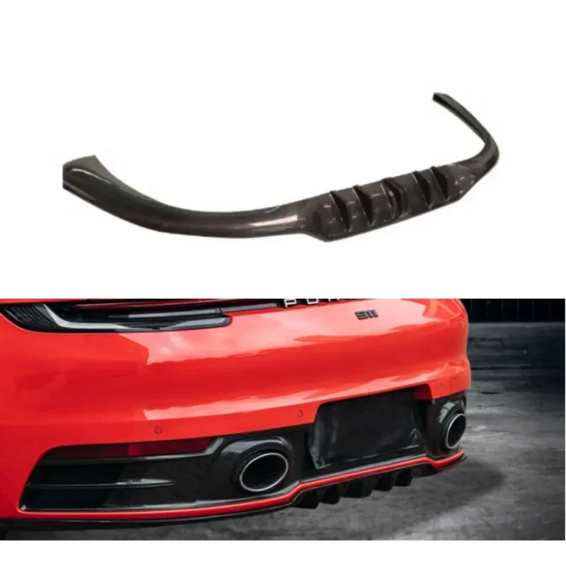 

New! Body Kits for Porsche 911 992 TechArt Dry Carbon Fibre Rear Lip FRONT LIP Spoiler Side Skirts Car Modification Bumper Decor