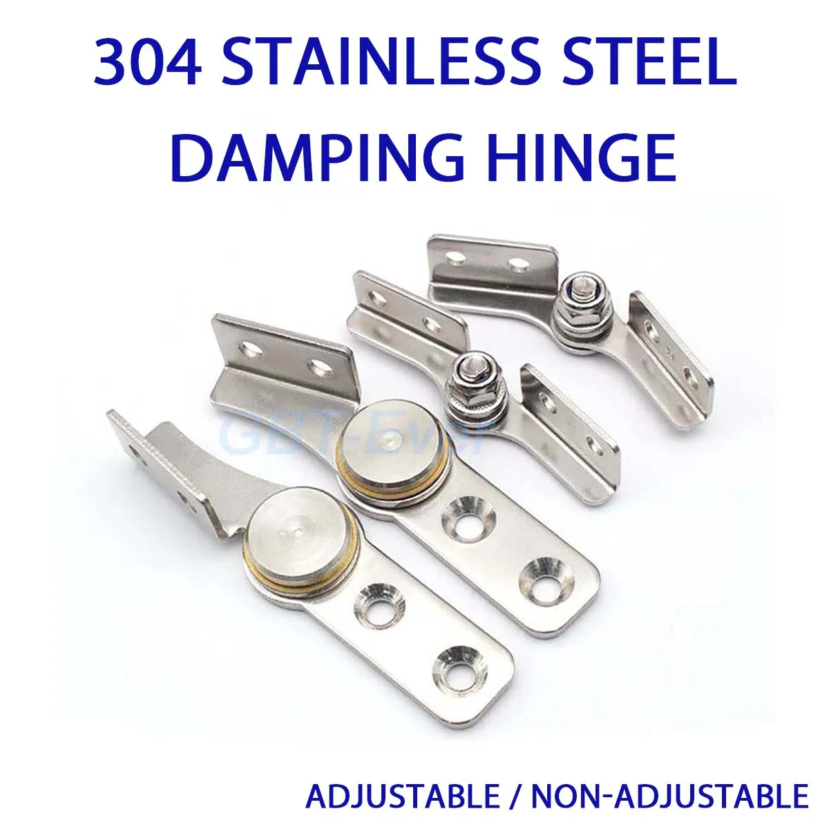 1Pcs 304 Stainless Steel Damping Hinge Any Stop ZNC334 Any Stop Hinge Torque Adjustable Pivot for Equipment Connection