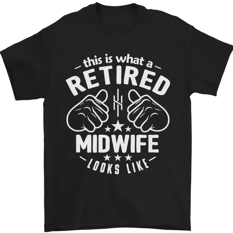 This Is What A Retired Midwife Looks Like Men's 100% Cotton T-Shirt