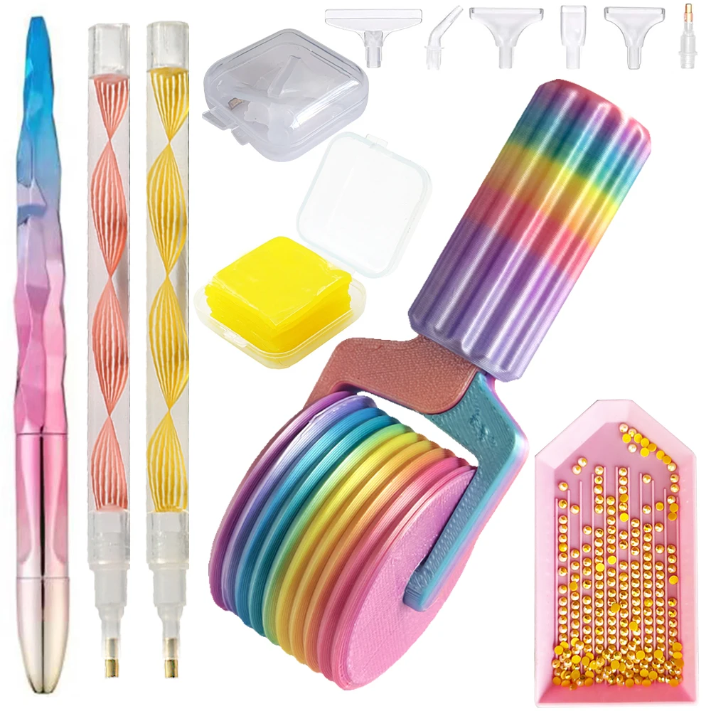 Rodillo Desmontable para Pintura de Diamantes, Herramienta de Prensado y Enderezado de Pedrería, Accesorios de Arte para Manualidades DIY