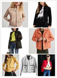 Foreign trade Spain original single autumn and winter new zipper tooling ladies jacket