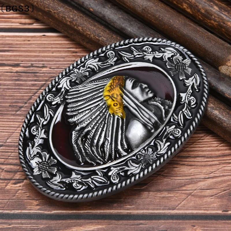 〔bgs3〕インディアンメタルメンズベルトバックル-ウエスタンカウボーイベルトバックル-15インチ幅のベルトに適合