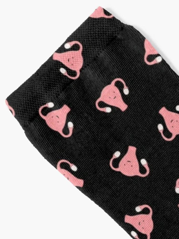 Crazy Happy Uterus in Black, small repeat Socks Running socks man non-slip soccer stockings shoes