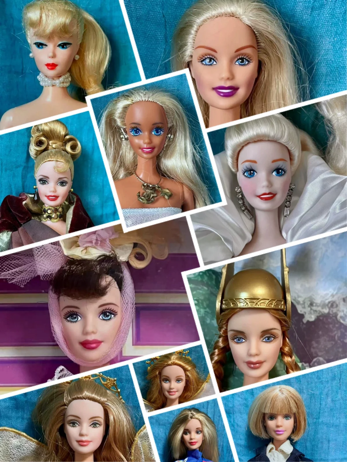 Not Brand New 1/6 Scale Figure Head Body Clothing Full Set HOTTOYS Retro Classic Makeup Style Model Toys Without Original Box